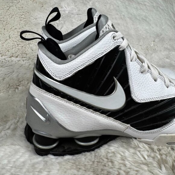 Nike Shox VC 3 Shoes Mens Size 11 Basketball 407628-100 White Black Silver - Picture 2 of 11